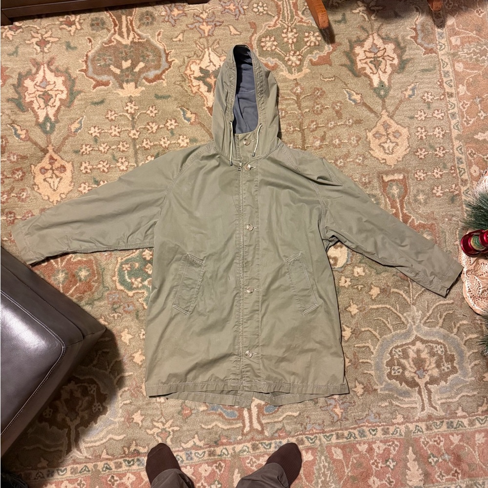 Banana Republic Vintage Olive Hooded Safari Parka Size Medium